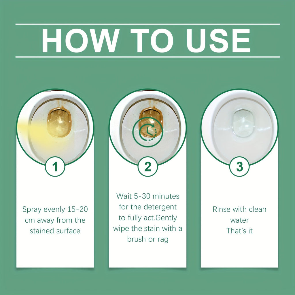 Remove Rust, Yellow Rings & Hard Water Stains in Minutes