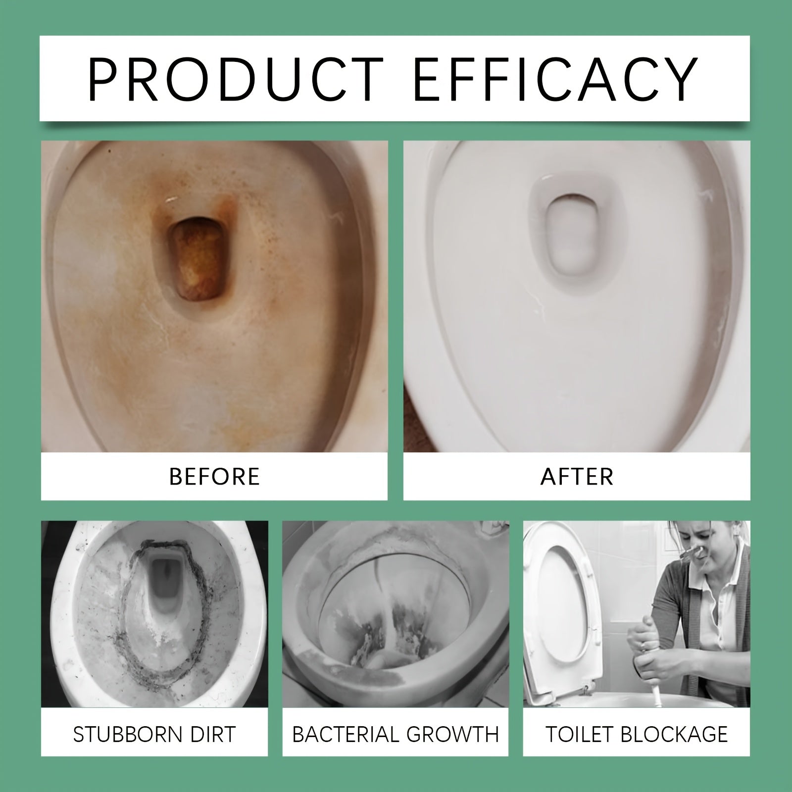 Remove Rust, Yellow Rings & Hard Water Stains in Minutes