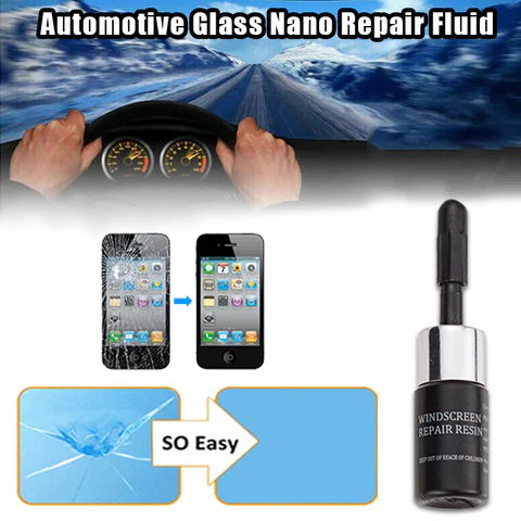 Magic Glass Repair Fluid Kit — Fix Chips & Cracks Instantly (62% OFF Today Only!)