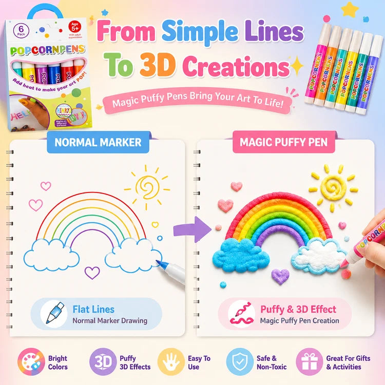 Magic Puffy Pens Step Demo