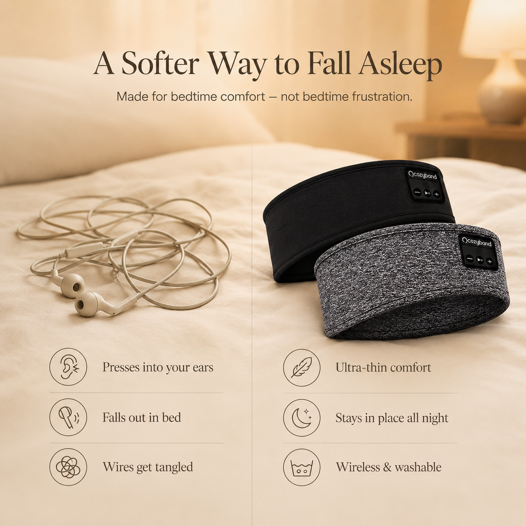 Bluetooth Sleep Headband for ASMR & Side Sleepers
