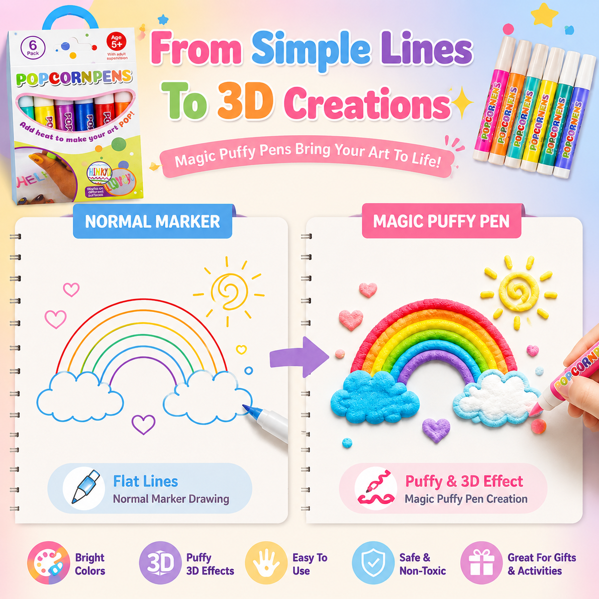 🔥LAST DAY 50% OFF BUY 1 GET 1 FREE🔥Magic 3D Creative Drawing Art Set