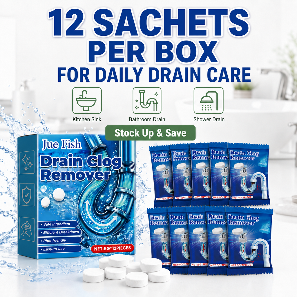 🔥 Last Day BOGO! 🔥 Powerful Fast-Acting Drain Cleaning Tablets