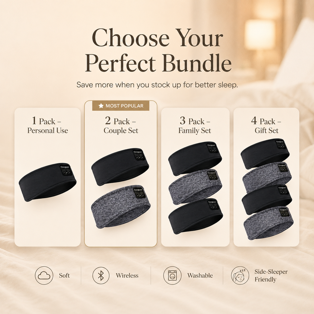 Bluetooth Sleep Headband for ASMR & Side Sleepers